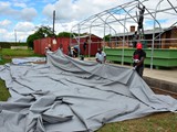 Preparation of the tent cover